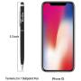 Teviwin 2 in 1 Slim Capacitive Stylus & Ballpoint Pen for Universal Touch Screens Devices, iPhone 6 Plus, iPad, Tablets, Samsung Galaxy (12 Colors/ Pieces)