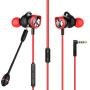 Earbuds with Microphone in Ear Gaming Earbuds Stereo HiFi Surround & Volume Control with 3.5mm Earphones for Laptop, Computer, PC, Cellphone, Nintendo Switch & PS4