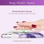 RXKEJI iPhone 11 Case Marble Bling Sparkle Glitter with Cell Phone Ring Holder Stand Finger Kickstand Phone Grip Heavy Drop Protection Shock Absorption Cover Case for iPhone 11 6.1 inch Purple