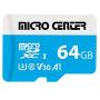 Micro Center Premium 64GB microSDXC Card UHS-I Flash Memory Card C10 U3 V30 4K UHD Video A1 Micro SD Card with Adapter (64GB)