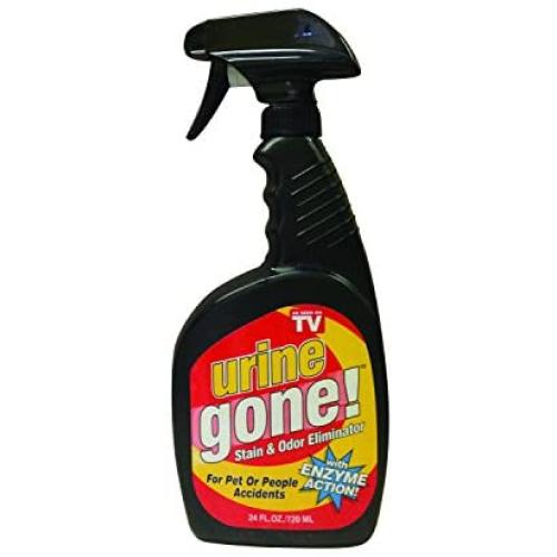 Urine Gone, S Stain & Odor Eliminator: Professional Strength Fast-Acting Enzyme-Based Solution, Instantly Penetrates and Neutralizes into the Fibers of a Carpet, Stops Pets from Remarking, 24 oz