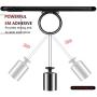 Phone Ring Holder Finger Kickstand - FITFORT 360° Rotation Metal Ring Grip for Magnetic Car Mount Compatible with All Smartphone-Gun Black