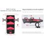 Miwaimao Bike Light Front Set Multifunction 4 in 1, USB Rechargeable Bicycle LED Headlight, Can be Used as Bicycle Headlight, Mobile Phone Holder, Bicycle Bell, Mobile Power (4000 mAh)