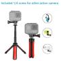 Taisioner Mini Selfie Stick Tripod Kit Two in One for GoPro Action Camera and Cell Phone Accessories