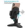 Universal Phone Stand, Phone Stand for Desk, Desk Phone Holder, Heavy Duty Desk Phone Holder with 360 Degree Adjustale Cradle,Multi-Purpose Desk Stand for iPhone, All Smartphones