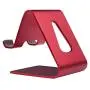 Cell Phone Universal Desk Stand Compatible with All Mobile Smart Phone,Heavy Duty But Elegant, High End Look (Red) Cell Phone Universal Desk Stand Compatible with All Mobile Smart Phone,Heavy Duty But Elegant, High End Look (Red)