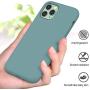 Miracase Liquid Silicone Case Compatible with iPhone 11 Pro 5.8 inch(2019), Gel Rubber Full Body Protection Shockproof Cover Case Drop Protection Case (Midnight Green)