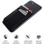 COCOFU Cell Phone Card Sleeve RFID Blocking [Double Secure] Lid Pouch, 3 Pack Ultra-Slim 3M Self Adhesive Card Holder Stick on Phone Sleeves with Pocket for Smartphones (Black + Pink)
