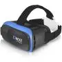 VR Headset Compatible with iPhone & Android Phone - Universal Virtual Reality Goggles - Play Your Best Mobile Games 360 Movies with Soft & Comfortable New 3D VR Glasses | Blue | w/Eye Protection VR Headset Compatible with iPhone & Android Phone - Universal Virtual Reality Goggles - Play Your Best Mobile Games 360 Movies with Soft & Comfortable New 3D VR Glasses | Blue | w/Eye Protection
