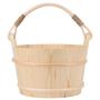 Sauna Room Barrel Steaming Box,Sauna Barrel Bucket,6L Large High Capacity Bath Barrel Wooden Barrel Wooden Spoon with Ladle Sauna Steaming Room Accessory