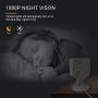 Wireless Smart Home Camera, 1080p HD Indoor 2.4G IP Security Surveillance System with Night Vision 2-Way Audio for Home Office Baby Nanny Pet Monitor with iOS, Android App
