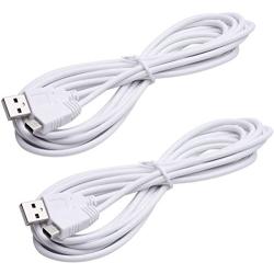 USB Charging Cable 10 Feet Gamepad 2 Pack USB Charger Power Cable Cord for Nintendo Wii U Gamepad Controller