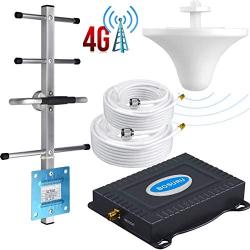 Cell Phone Signal Booster AT&T 4G LTE Band12/17 700Mhz ATT Cell Signal Booster Boost Voice +Data Cell Signal Amplifier AT&T Signal Booster ATT Cell Phone Signal Amplifier with Antenna Kits Home Use