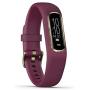 Garmin Vívosmart 4, Activity and Fitness Tracker w/Pulse Ox and Heart Rate Monitor, Gold W/Berry Band (010-01995-11), 0.75 inches