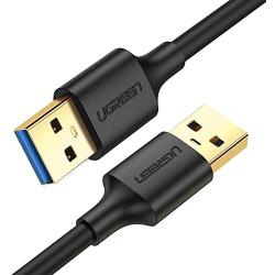 UGREEN USB 3.0 A to A Cable Type A Male to Male Cable Cord for Data Transfer Hard Drive Enclosures, Printers, Modems, Cameras (1.5FT)