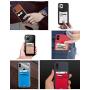 [2PC] RFID Blocking Phone Card Wallet - Double Secure Pocket - Ultra-Slim Self Adhesive Credit Card Holder Card Sleeves Phone Wallet Sticker All Smartphones(Blue)