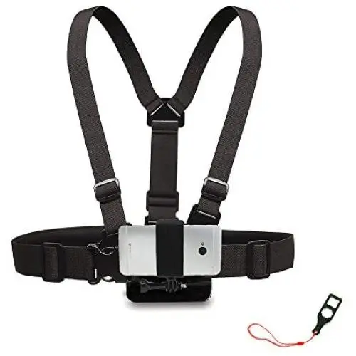 Smartphone Chest Mount with Action Mount Adapter for Smartphone, W/j-Hook & Screw, Operable with Any Smartphone. Strongest Hold on The Market. Sport Camera or Any iPhone, Samsung, etc. Easy to Use! Smartphone Chest Mount with Action Mount Adapter for Smartphone, W/j-Hook & Screw, Operable with Any Smartphone. Strongest Hold on The Market. Sport Camera or Any iPhone, Samsung, etc. Easy to Use!