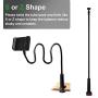 Cell Phone Clip on Stand Holder - with Grip Flexible Long Arm Gooseneck Bracket Mount Clamp for iPhone X/8/7/6/6s/5 Samsung S8/S7, used for bed, desktop, Black