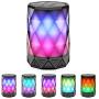 LED Portable Bluetooth Speakers with Lights, LFS Night Light IPX5 Waterproof Speakers, Color Change Diamond Shape Computer Speaker, Built-in Mic,TF Card and TWS, for iPhone Samsung Gaming Christmas