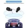 Wireless Earbuds in-Ear Touch Control Bluetooth Headphones, Built-in Dual Mics Deep Bass Sound, USB-C Charging Case Wireless Headphones DX5 (Black)