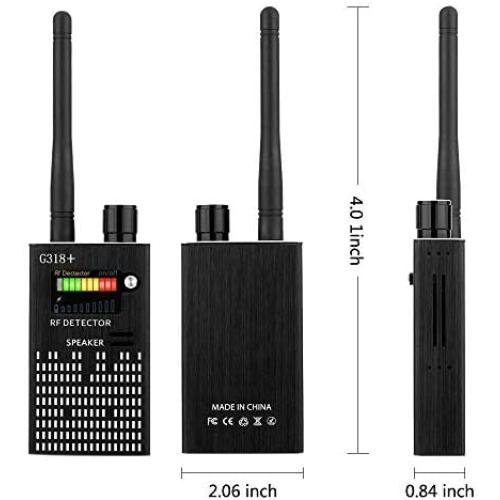 CaGuan Anti-Spy Wireless RF Signal Detector Set [2019 Latest Upgrade] Bug GPS Camera Signal Detector，for Hidden Camera GSM Listening Device GPS Radar Radio Scanner Wireless Signal Device Finder