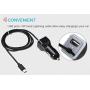 iPhone Car Charger, [Apple MFI Certified] Lighting Car Charger for iPhone X, XR, XS, 8, 8 Plus, 7, 7 Plus 6S / 6S Plus, 6 Plus, SE, 5S, iPad Pro, Air 2, Mini 4 with Extra USB Port