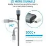 iPhone Charger, Sundix [MFi Certified] 6FT Lightning Cable Premium Nylon Braided USB Fast Charging Cord Compatible with iPhone 11/11 Pro/11 Pro Max/X/XS/XR/XS Max/8/8 Plus, iPads, 1Pack