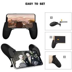 [2 Triggers+1 Gamepad] Mobile Controller - WingLike Cellphone Game Trigger/Mobile Game Controller Compatible with PUBG for Android iOS, L2R2 Sensitive Shoot Mobile Phone Joystick