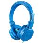 POWMEE M1 Kids Headphones Wired Headphone for Kids,Foldable Adjustable Stereo Tangle-Free,3.5MM Jack Wire Cord On-Ear Headphone for Children (Azure)