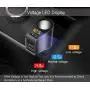 Car Charger,Multi USB Cigarette Lighter Adapter,Socket Splitter with 3 USB and Voltage Meter,Compatible for iPhone,iPad,Apple Watch,Airpods,Samsung,LG,HTC,GPS,Android Phone (Black)