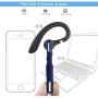 Reaton Bluetooth Headset, Phone Wireless Bluetooth Earpiece W/Noise Cancelling Mic,10-Hr Playing Time, Hands Free Wireless Headphone for Cell Phone-Compatible with iOS, Android-Blue