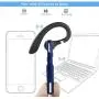 Reaton Bluetooth Headset, Phone Wireless Bluetooth Earpiece W/Noise Cancelling Mic,10-Hr Playing Time, Hands Free Wireless Headphone for Cell Phone-Compatible with iOS, Android-Blue