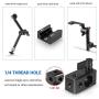 SMALLRIG 15mm Rod Clamp Rail Connector Adapter with 1/4’’ Threads for DSLR Rig – 843