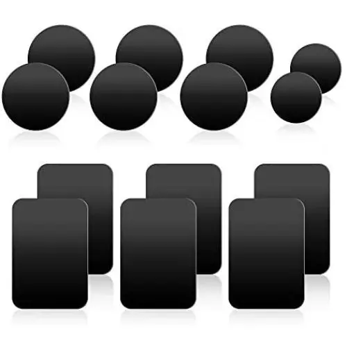 Ozgoe Happy Bell (14 Pack) Universal Mount Metal Plate with Adhesive for All Magnetic Car Mount Cell Phone Holder Cradle-Less Air Vent Mount -– Rectangular and Round,Black Ozgoe Happy Bell (14 Pack) Universal Mount Metal Plate with Adhesive for All Magnetic Car Mount Cell Phone Holder Cradle-Less Air Vent Mount -– Rectangular and Round,Black