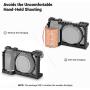 SMALLRIG Wooden Handgrip for Sony Alpha a6000/a6300/a6500 Mirrorless Digital Camera Cage 1889 Cage 1661-1970