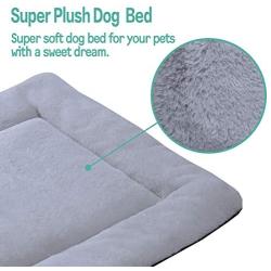 PETCIOSO Summer Super Soft Dog & Cat Crate Bed -Fluffy Pet Bed All Season-Machine Wash & Dryer Friendly-Anti-Slip Pet Beds（NOT for Chewer）