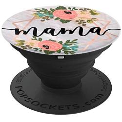 Mama In Rose Pink & Flowers PACM024e PopSockets Grip and Stand for Phones and Tablets