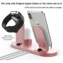 OLEBR 3 in 1 Charging Stand Compatible with iWatch Series 5/4/3/2/1, AirPods and iPhone 11/Xs/X Max/XR/X/8/8Plus/7/7 Plus /6S /6S Plus(Original Charger & Cables Required) Rose Gold