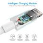 Lightning Cable MFi Certified - Nikolable 3Pack 6FT Lightning to USB-A Cable for iPhone Charger, Durable Fast Charging Cord Compatible with iPhone 11 Pro Max XS XR 8 7 6 Plus 5S iPad iPod, White