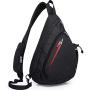 KAKA Sling Bag,Crossbody Backpack Shoulder Bag Travel With USB Charging Port