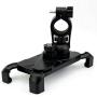 Bike Phone Mount, Mobile Cell Phone Bicycle Motorcycle Handlebar Mount Holder Cradle Bracket Stand Support for Most Smartphones, 360 Degree Rotation Adjustable (Black)