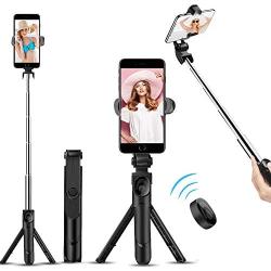 Selfie Stick Bluetooth, TBBSC Phone Tripod - Extendable Tripod Stick with Remote for Cell Phone Camera iPhone X 6/7/8/10/11 Plus Galaxy S8 S9 Plus,Huawei and More