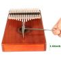 Hidear Thumb Piano Kalimba 17 keys Finger Piano 17 Tone Musical Toys with Instruction and Tune Hammer, Portable Thumb Piano Okoume