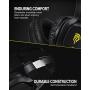 Gaming Headset Xbox One Headset, PS4 Headset, PC Headset with Noise Canceling Mic & LED Light, Gaming Headphones for PC, PS4, Xbox One Controller(Adapter Not Included), Nintendo Switch, Mac