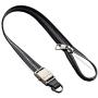 FORCEHOLD Leather Zipper Steel Detachable Push Button Buckle Car Key Lanyard,ID Card Holder Neck Straps,Phone Holder Straps Necklace,Mobile Phone Anti-Lost Anti-Theft Rope Straps (Black)