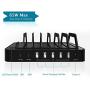 Kavalan 7 Port USB Charging Station Dock with 2 PD Charging Port, Charging Organizer Universal Desktop Tablet & Smartphone Multi-Device Charger Hub