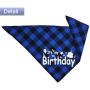 Dog Birthday Bandana Scarf with Cute Hat Pet Party Supplies Boy and Girl for Small Medium Large Dogs