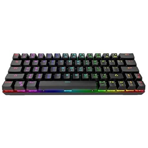 DIERYA Mechanical Gaming Keyboard 60% True RGB Backlit Bluetooth 4.0 Wired/Wireless LED Computer Keyboard for Multi-Device iPhone Android Mobile PC Laptop - Cherry MX Red Equivalent Switch (DK-63)