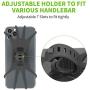 Newppon Bicycle Phone Mount Holder : 360° Rotation Stable Elastic Silicone Motorcycle Smartphone Holder fits iPhone 11 Pro Max SE X Xs Xr Samsung Galaxy S20 S10 S10e GPS Unit 4~7" inches