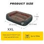 Dog Bed | Super Soft Pet Bed | Machine Washable with Hidden Zipper Design | Breathable Dog Bed with Waterproof Oxford Cloth